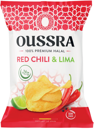 oussra chips Red Chili & Lima